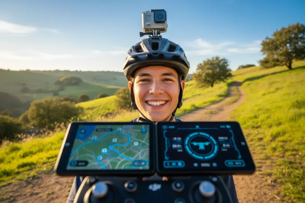 Câmera de Ação - GoPro vs DJI! Qual é a Melhor para Você? 2 Recursos inteligentes e inovações em câmeras.