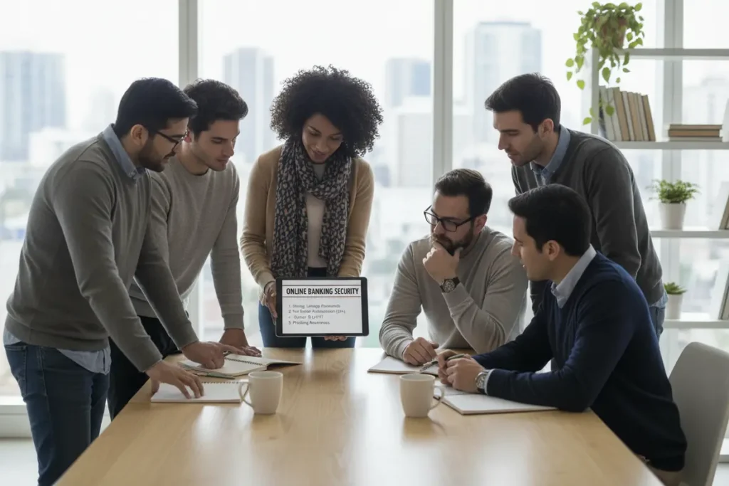 Medidas de segurança bancária digital para jovens.