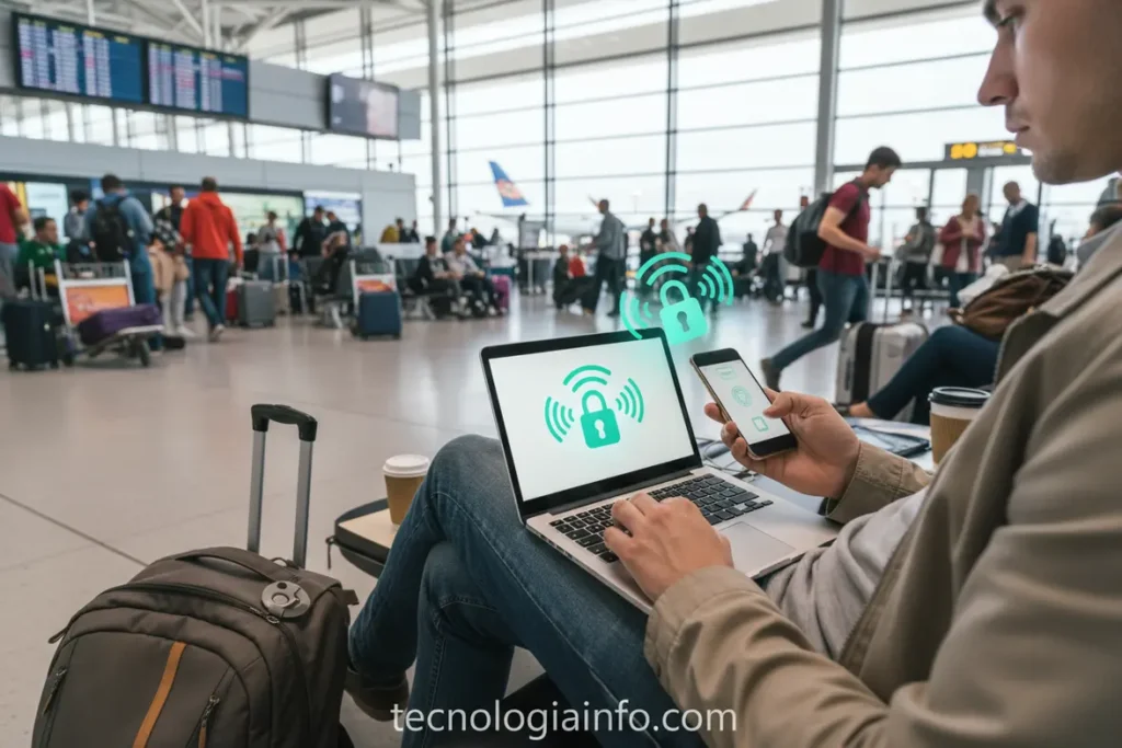 Proteção de dados em redes Wi-Fi públicas e inseguras