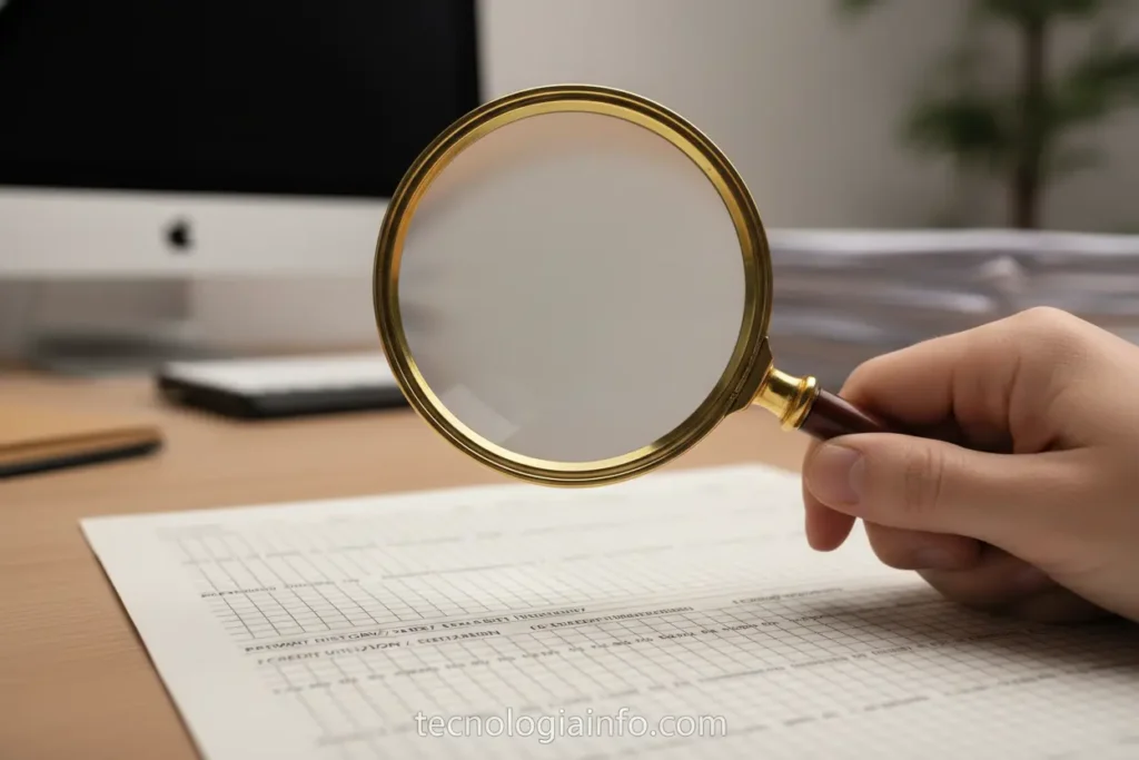 Fatores que compõem o cálculo do score de crédito.