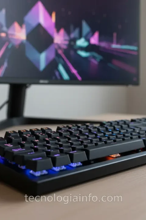 teclado mecanico moderno rgb