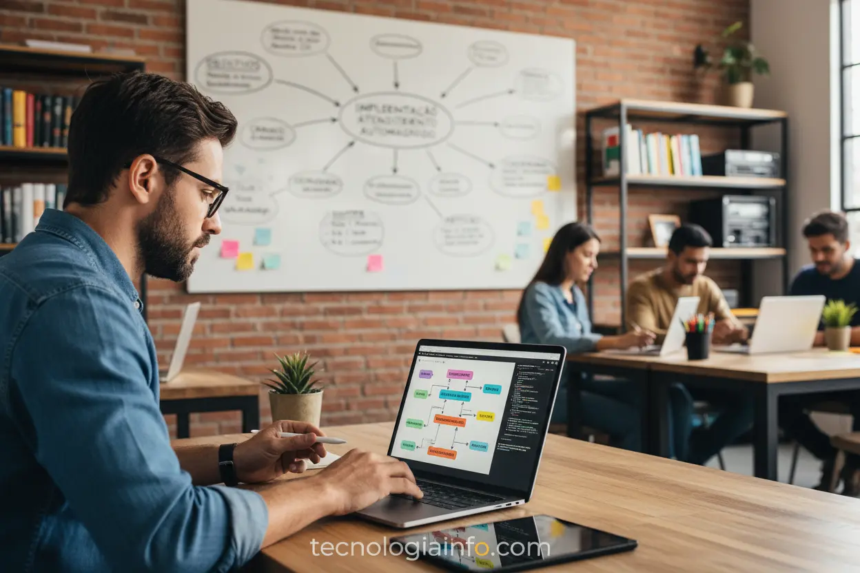 Implementação de Chatbots de Sucesso Planejamento detalhado para chatbots para atendimento eficazes.