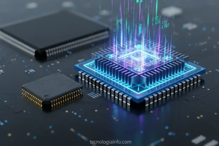 Comparativo visual da evolução dos processadores, de chips antigos a modernos.