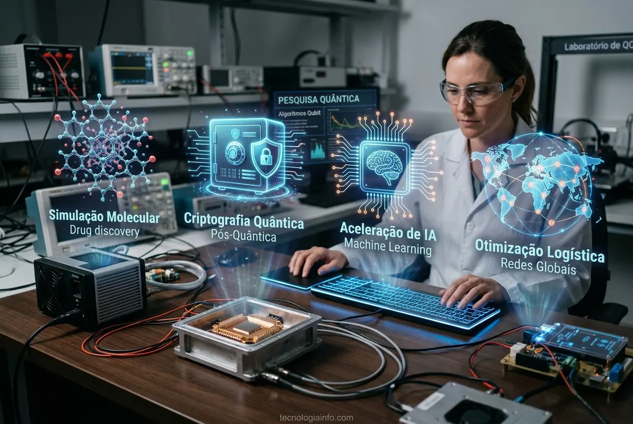 Aplicações futuras da computação quântica em várias indústrias