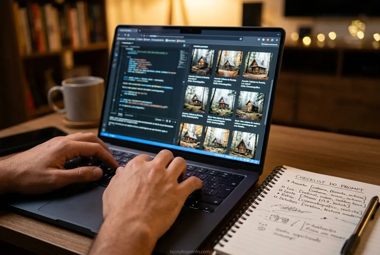 Escrevendo prompt para gerar imagens realistas com IA