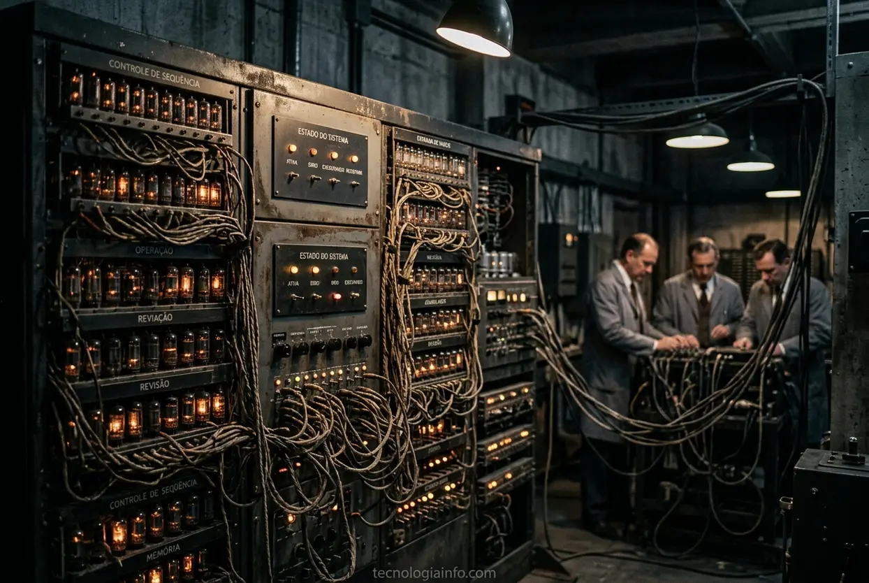 Quem inventou o computador: ENIAC, um computador da Segunda Guerra Mundial.