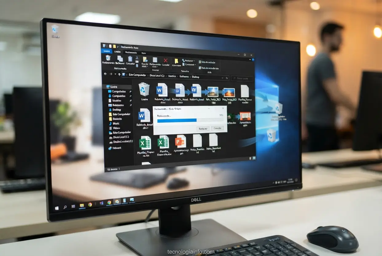 Restauração de arquivos da lixeira do PC Como recuperar arquivos deletados diretamente da lixeira do computador de forma simples.
